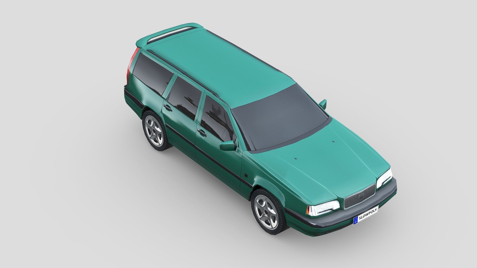 Volvo 850 wagon 1997 Low-poly 3D model_3