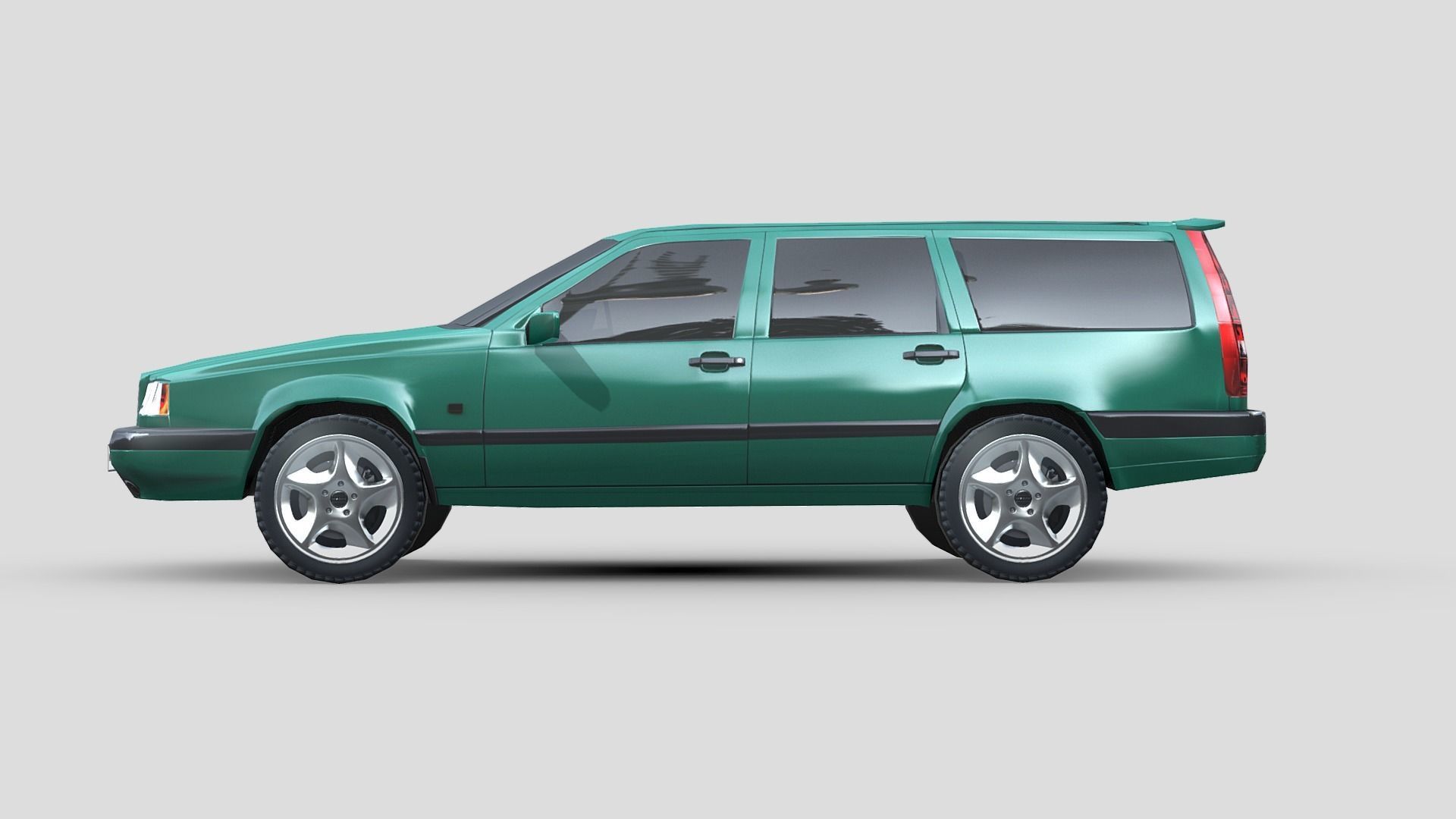 Volvo 850 wagon 1997 Low-poly 3D model_2