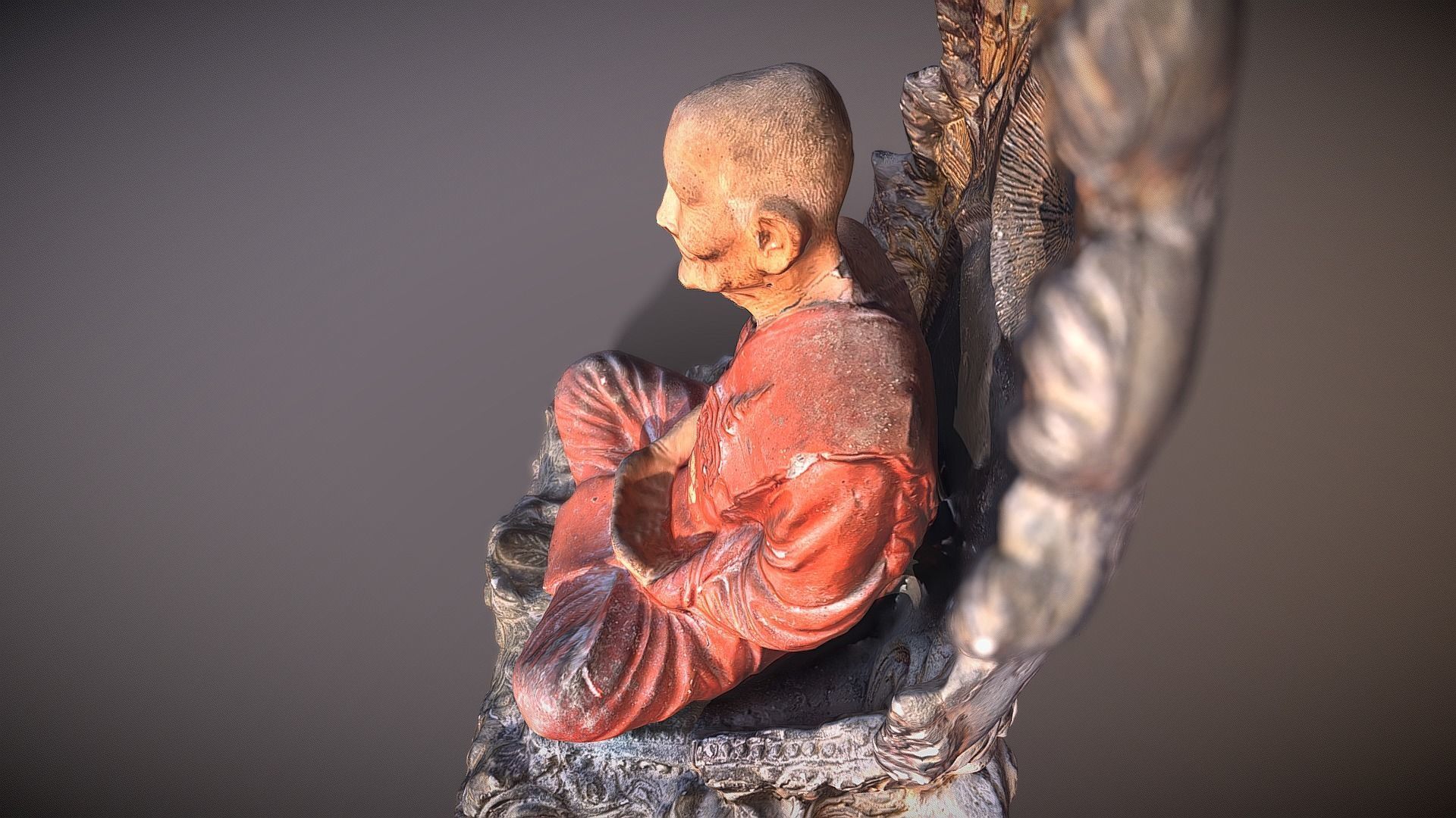 Buddha 31 Low-poly 3D model_7