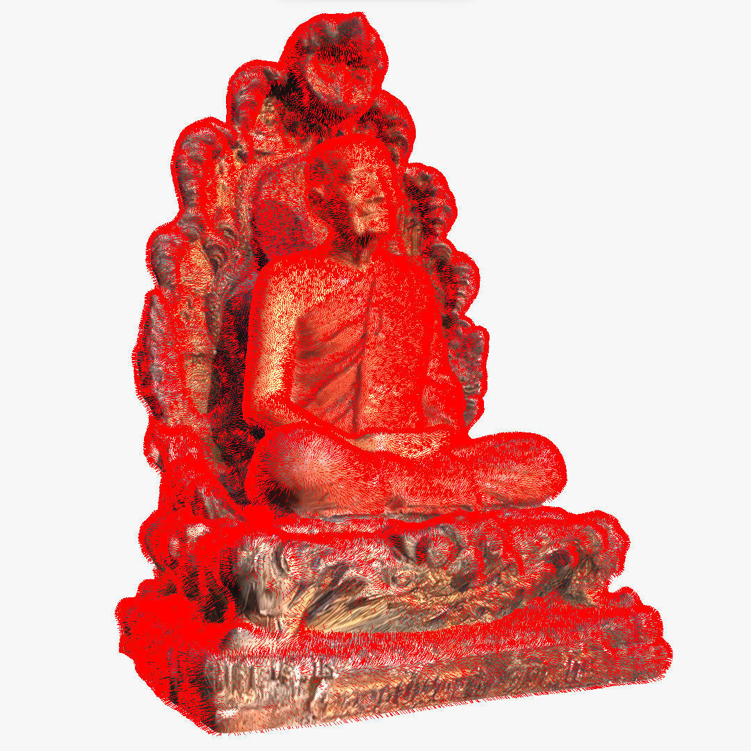 Buddha 31 Low-poly 3D model_9