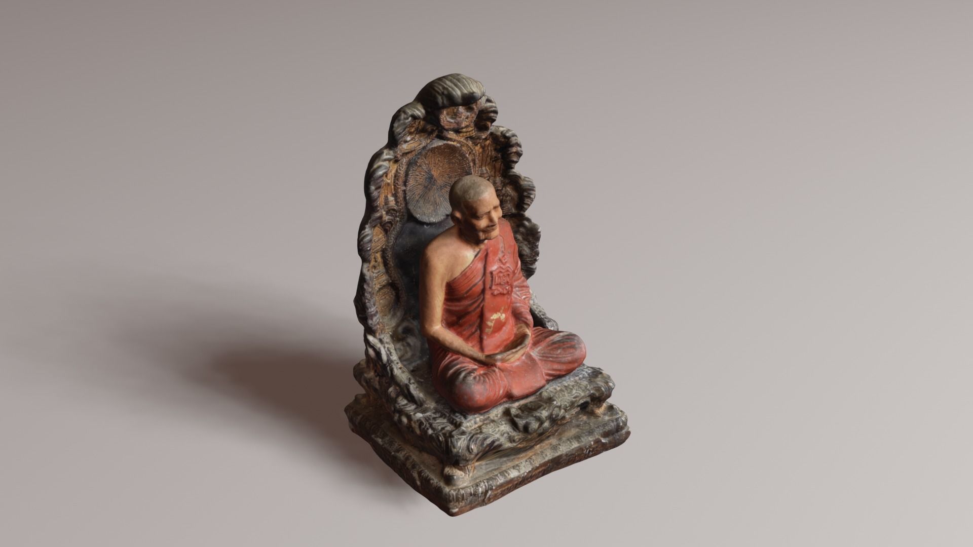 Buddha 31 Low-poly 3D model_14