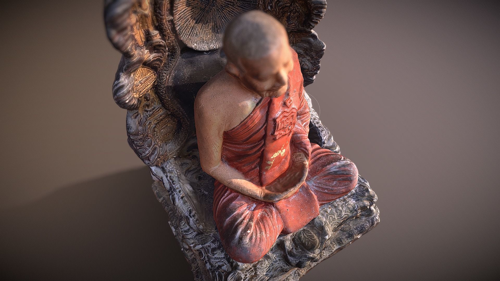 Buddha 31 Low-poly 3D model_4
