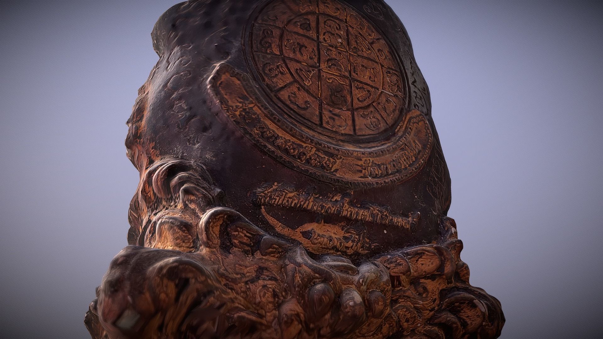 Buddha 31 Low-poly 3D model_6