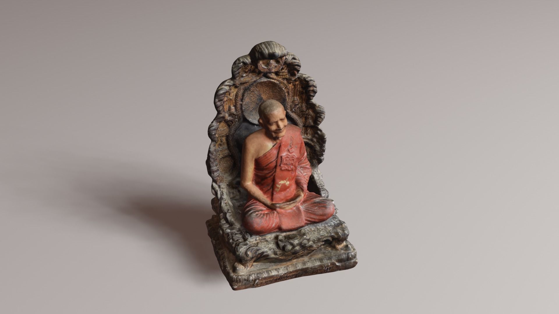 Buddha 31 Low-poly 3D model_13