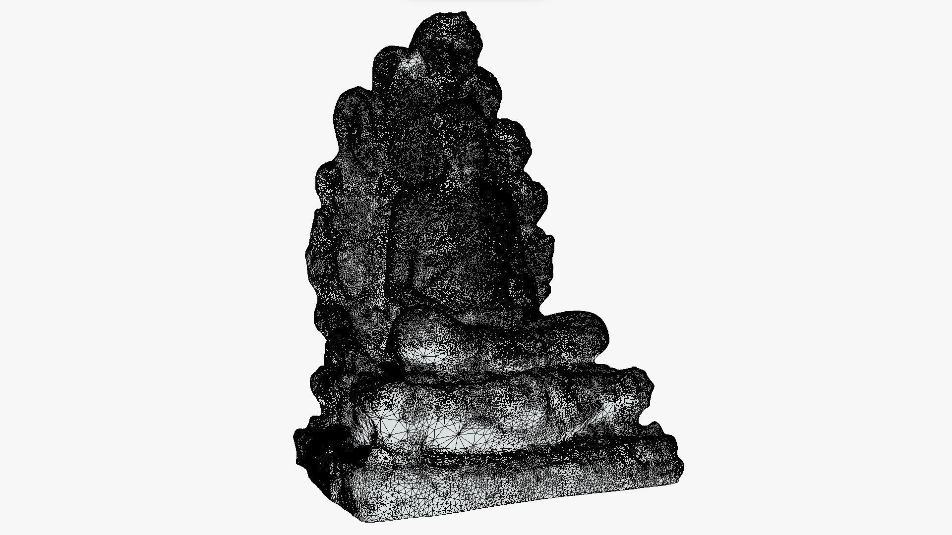 Buddha 31 Low-poly 3D model_10