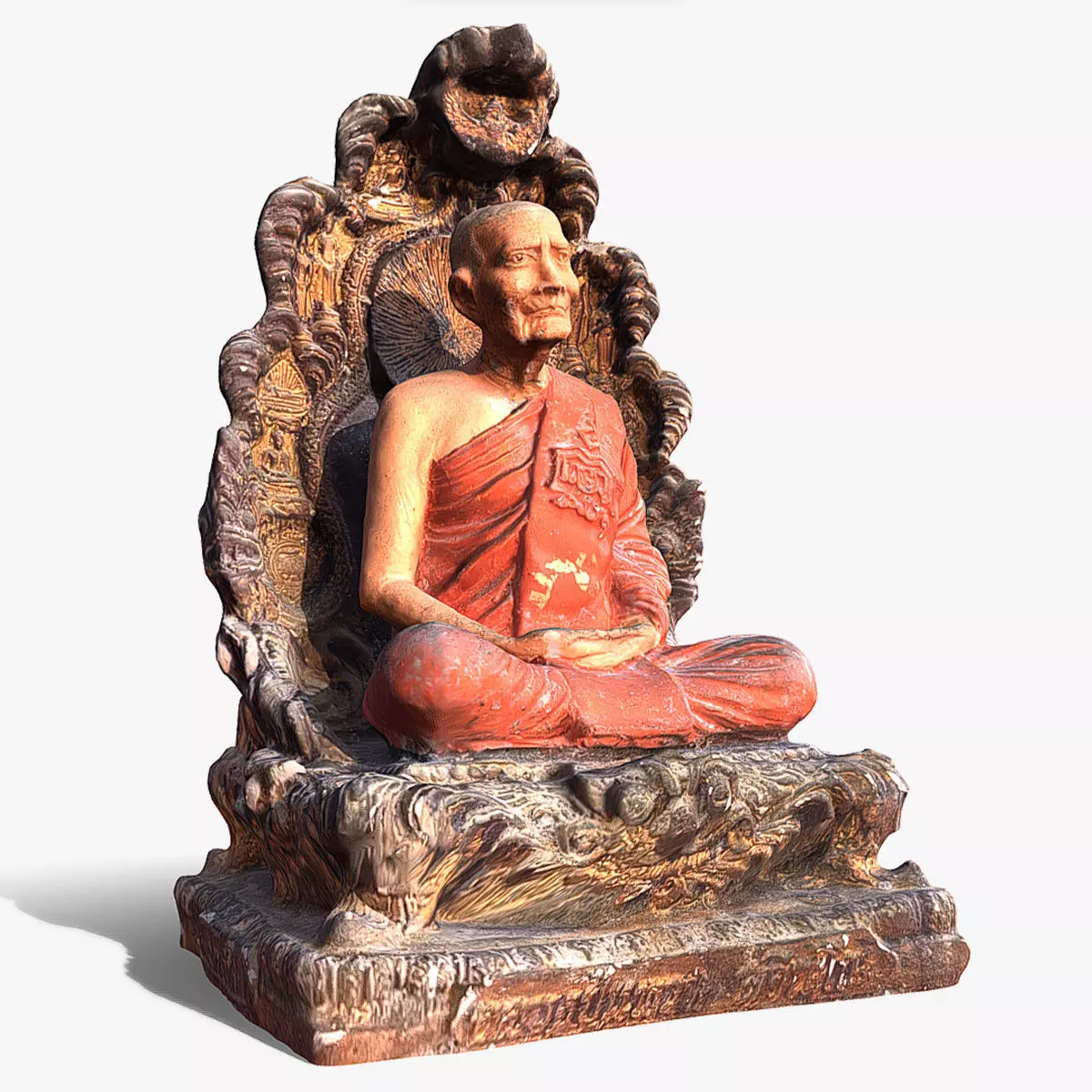 Buddha 31 Low-poly 3D model_0