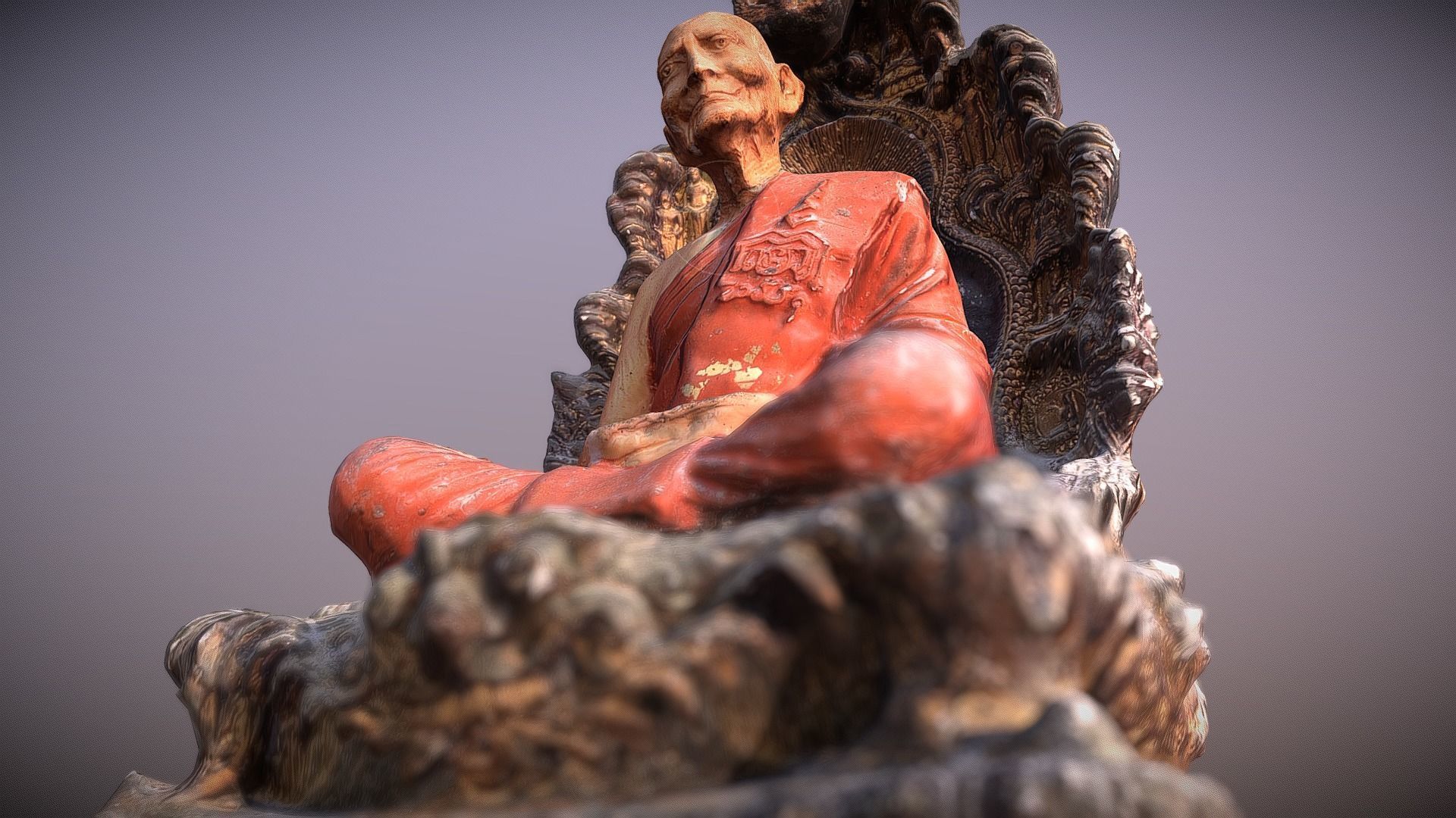 Buddha 31 Low-poly 3D model_3