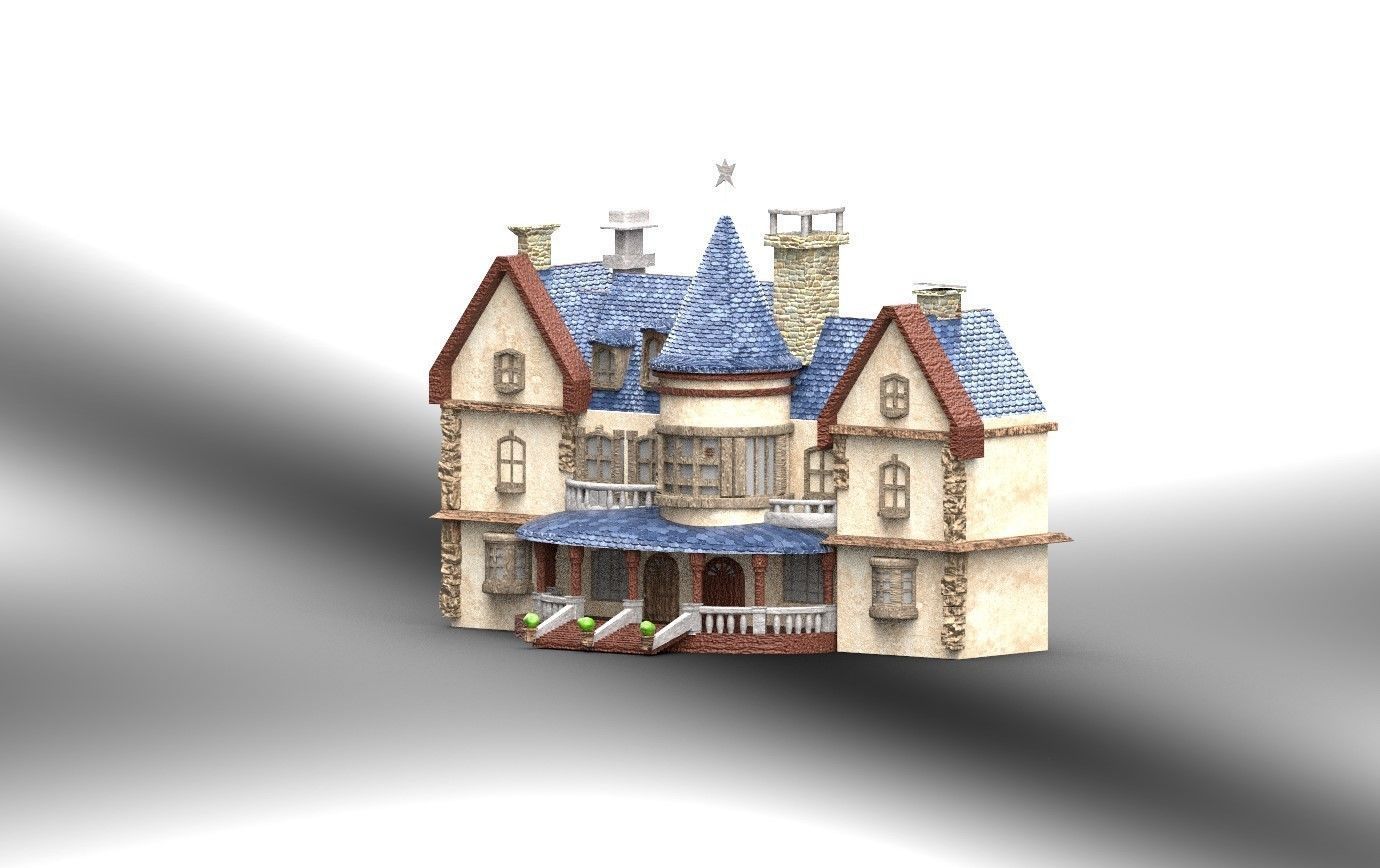 Cartoon Fantasy 4 Low-poly 3D model_8