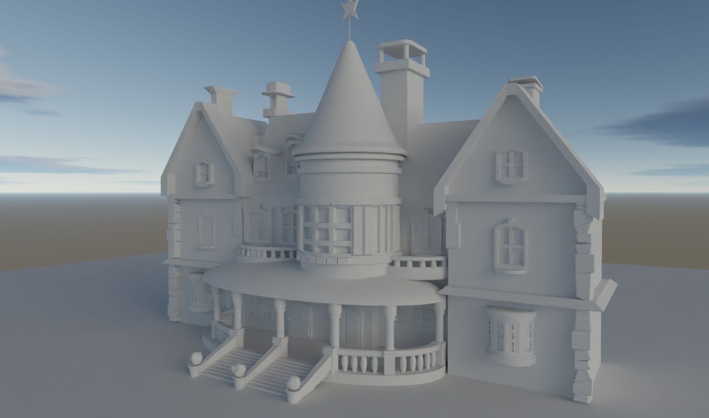 Cartoon Fantasy 4 Low-poly 3D model_16