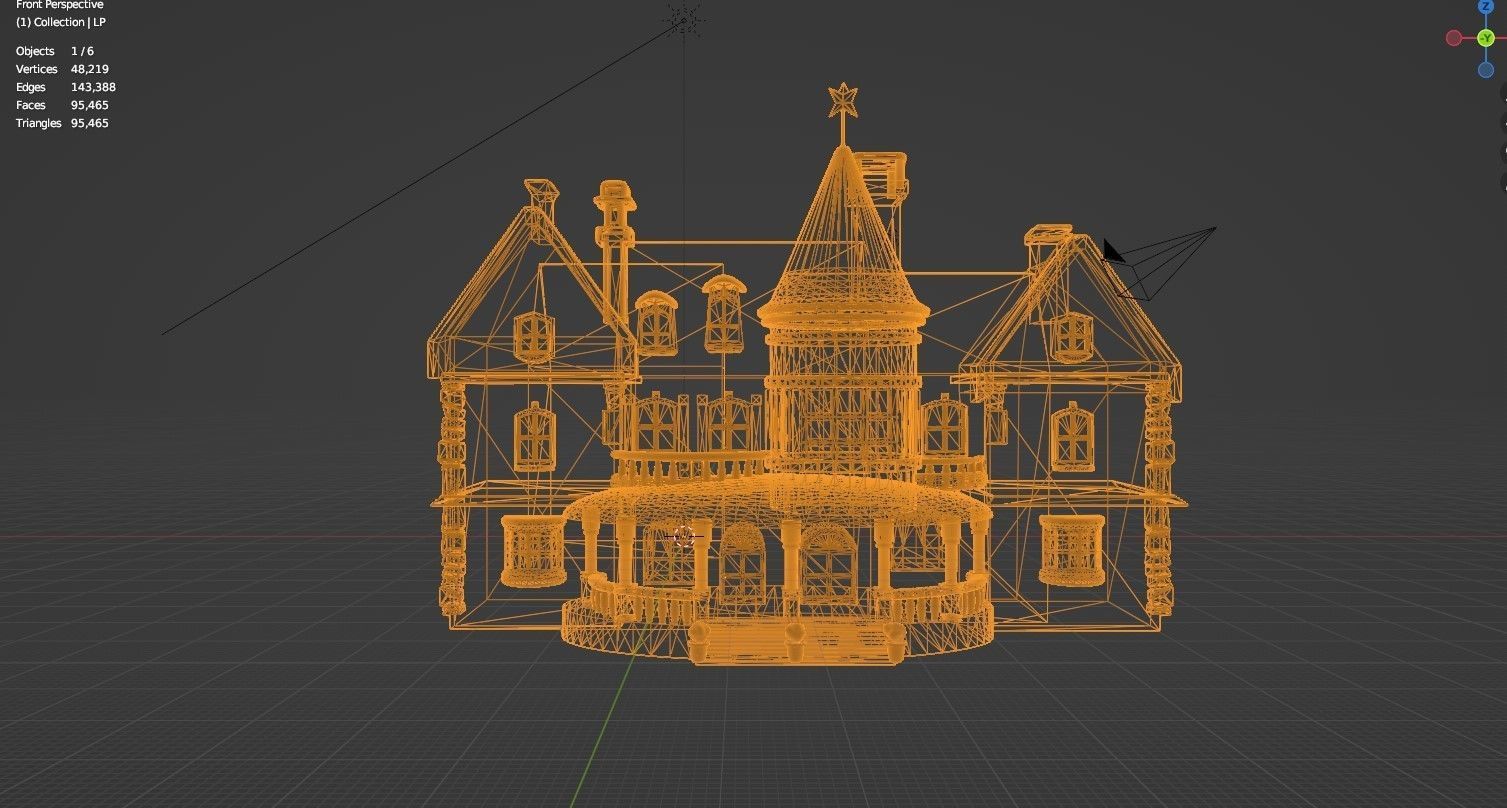 Cartoon Fantasy 4 Low-poly 3D model_32