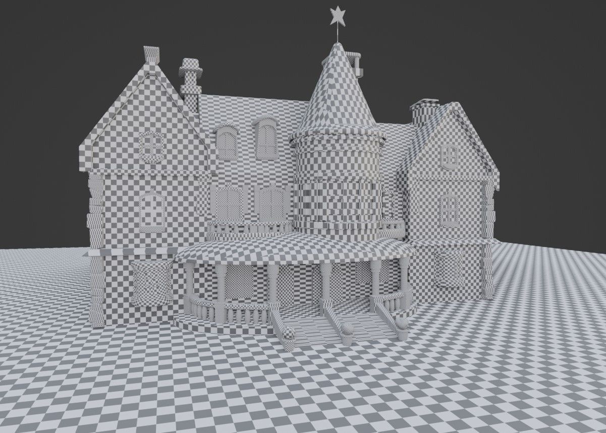 Cartoon Fantasy 4 Low-poly 3D model_23