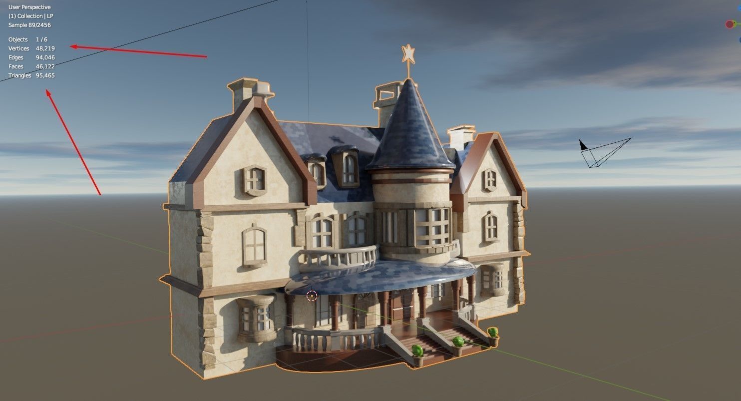 Cartoon Fantasy 4 Low-poly 3D model_9