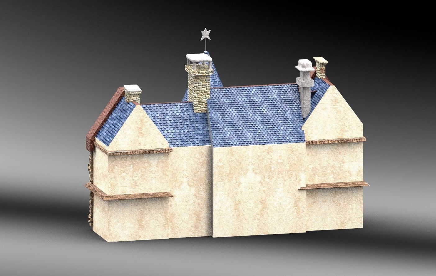 Cartoon Fantasy 4 Low-poly 3D model_5