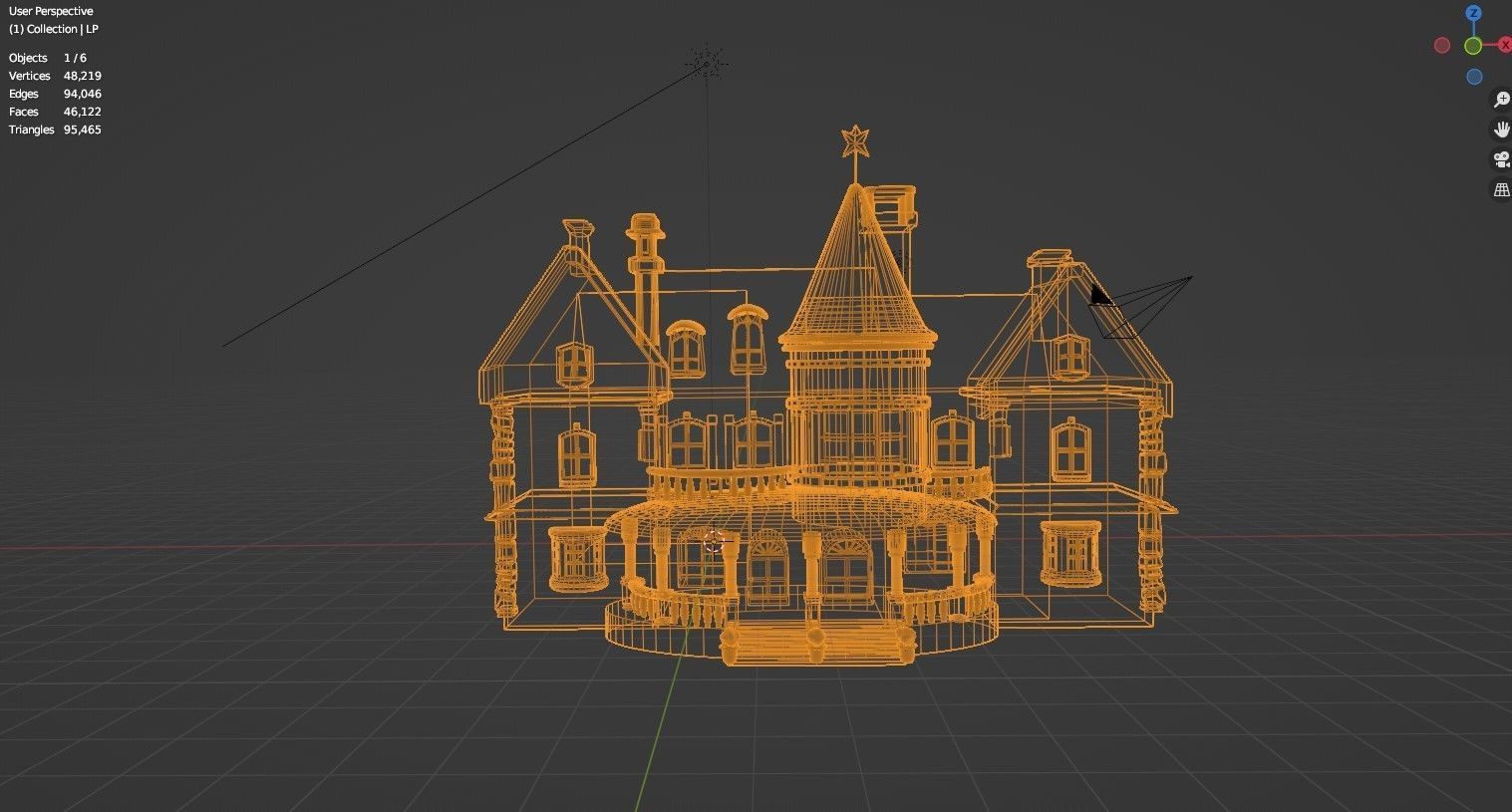 Cartoon Fantasy 4 Low-poly 3D model_31