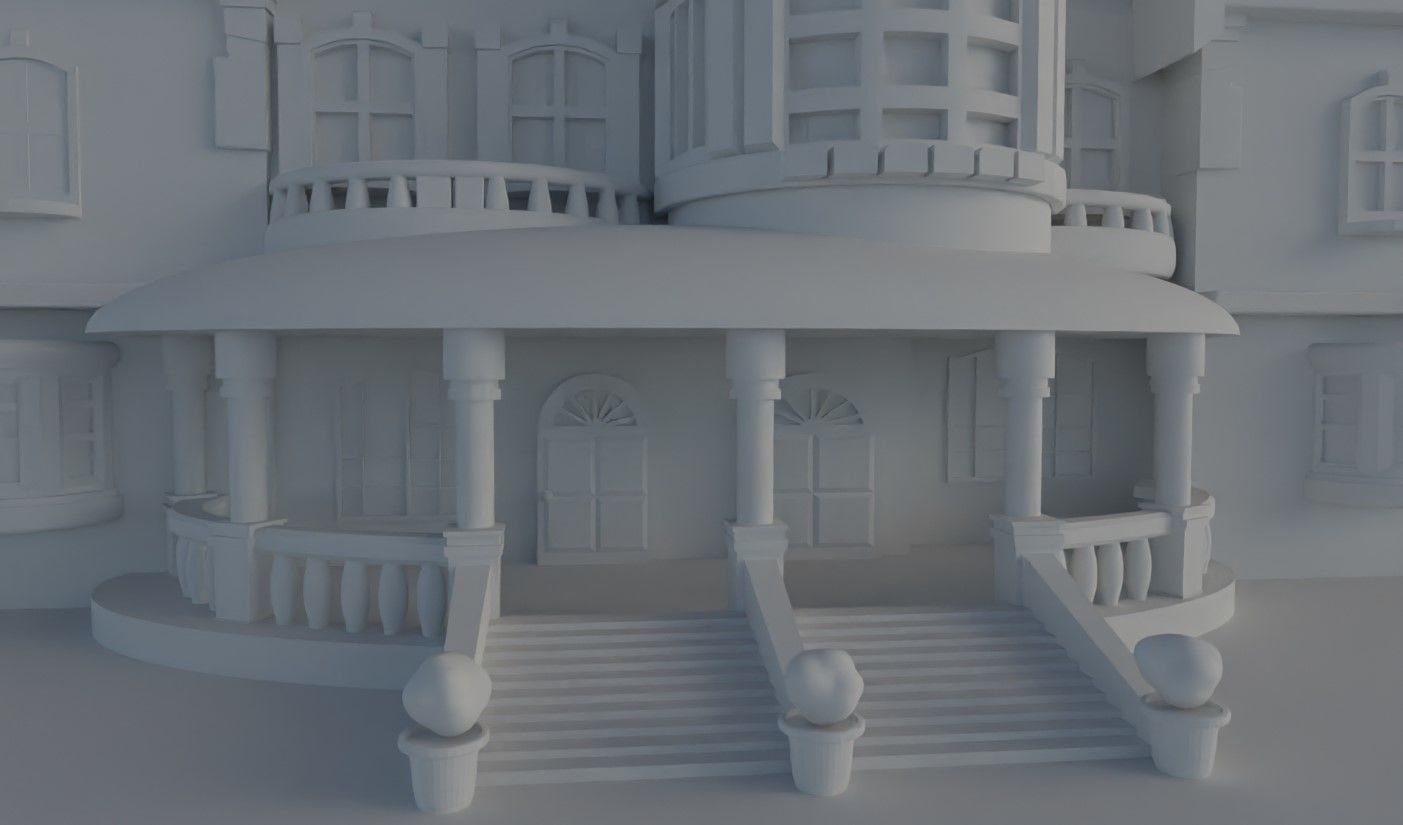 Cartoon Fantasy 4 Low-poly 3D model_21