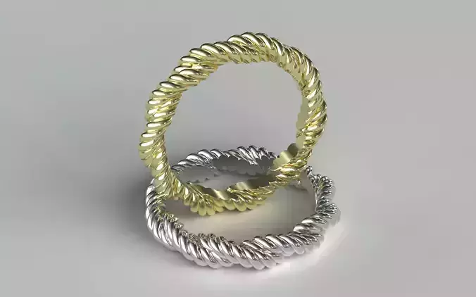 Model009-3 - ROPE Band Ring