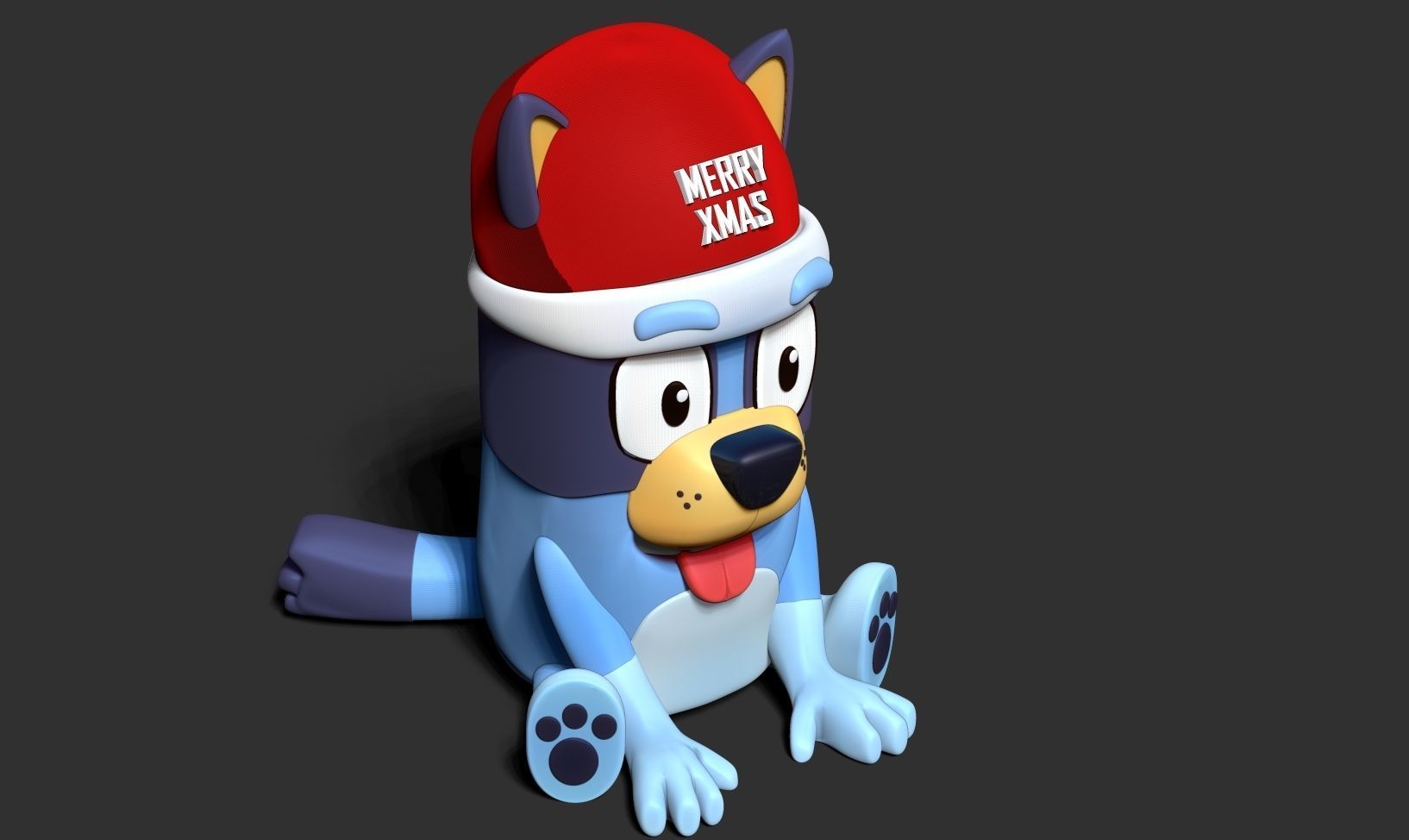 Dog Bluey 3D print model_12