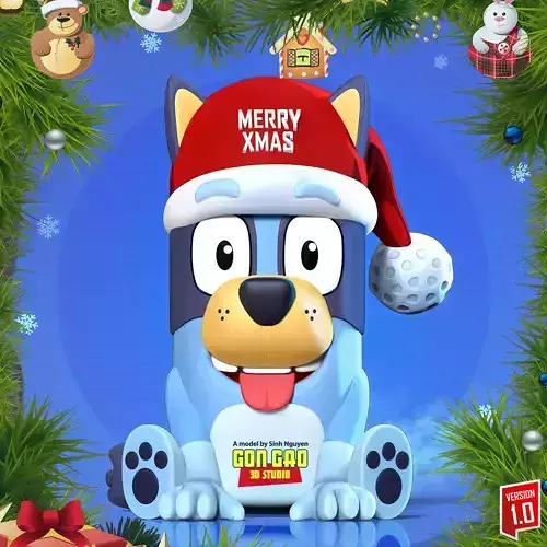 Dog Bluey 3D print model