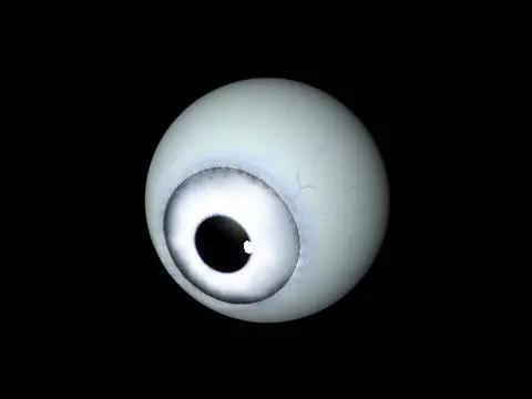 Crystal eye Low-poly 3D model_0