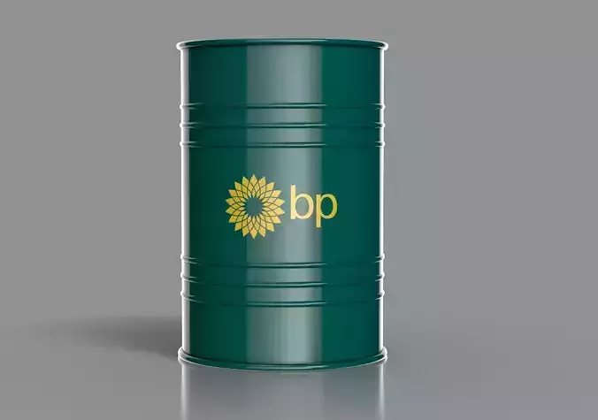 Realistic BP Barrel 3D Model Low-poly 3D model
