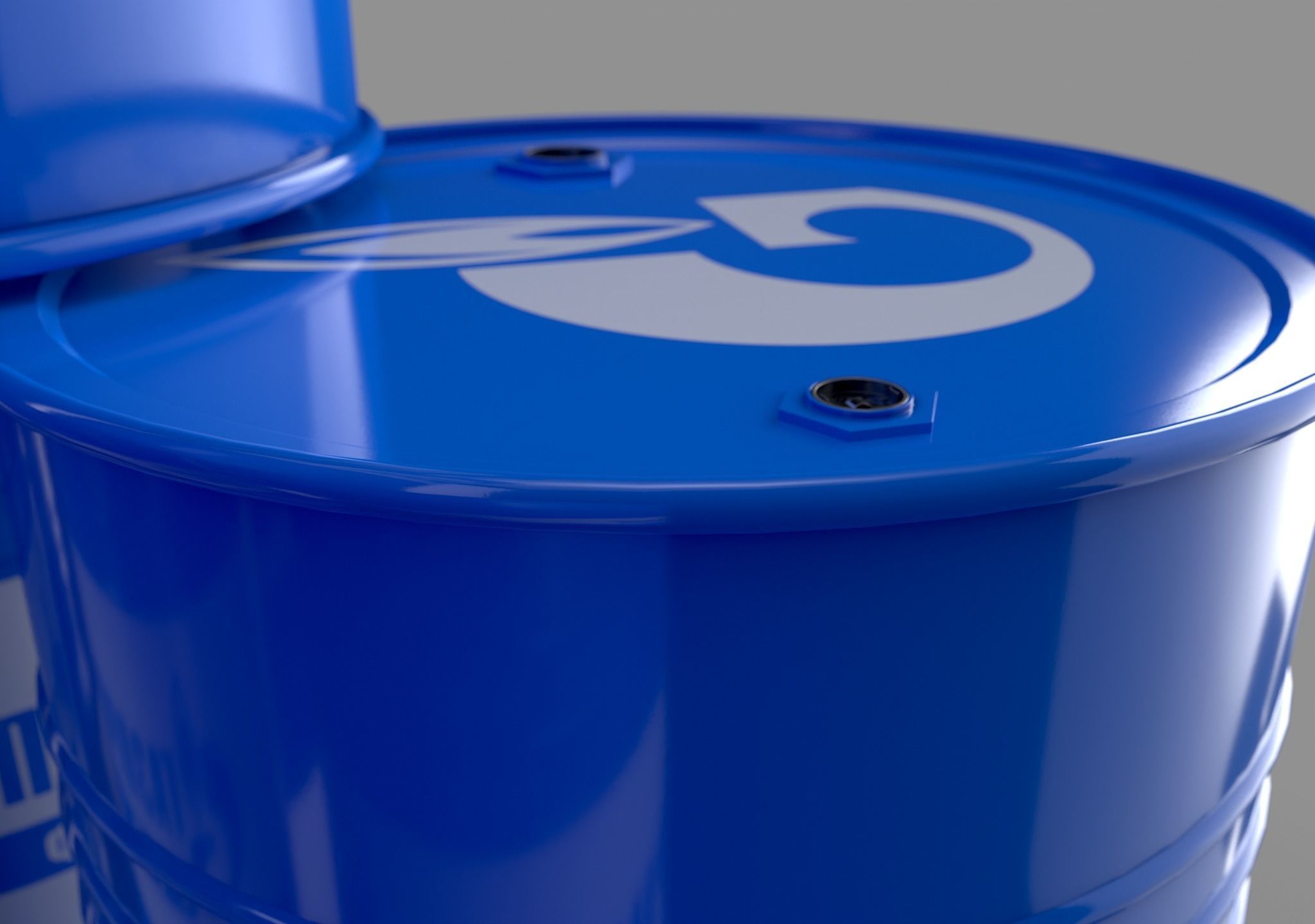 Realistic Gazprom Neft Barrel 3D Model Low-poly 3D model_13