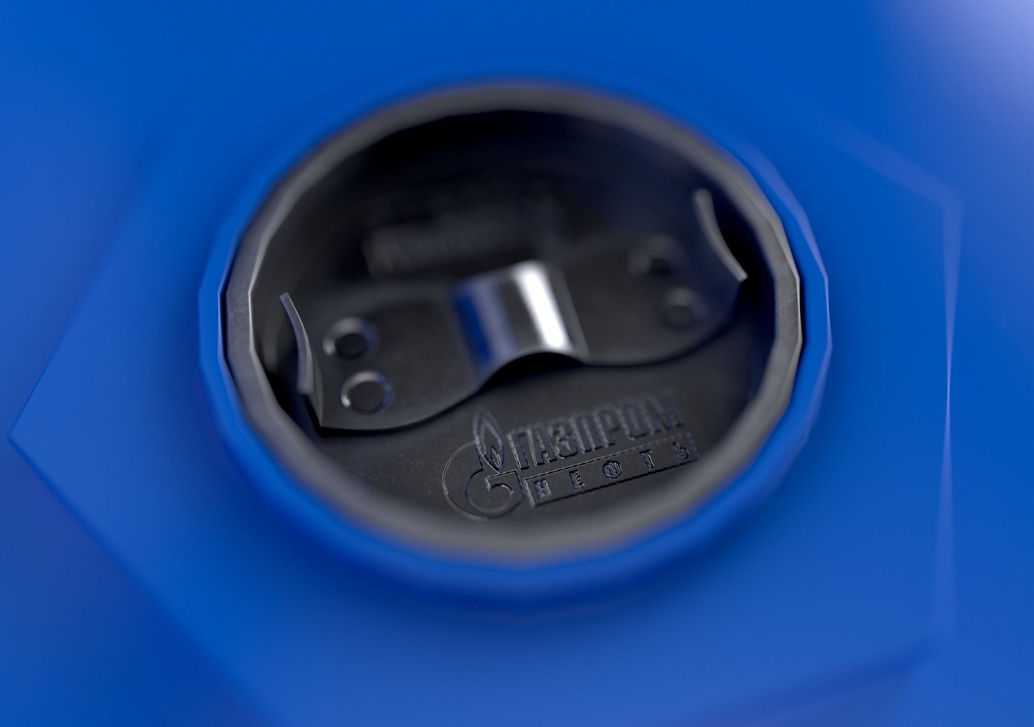 Realistic Gazprom Neft Barrel 3D Model Low-poly 3D model_14