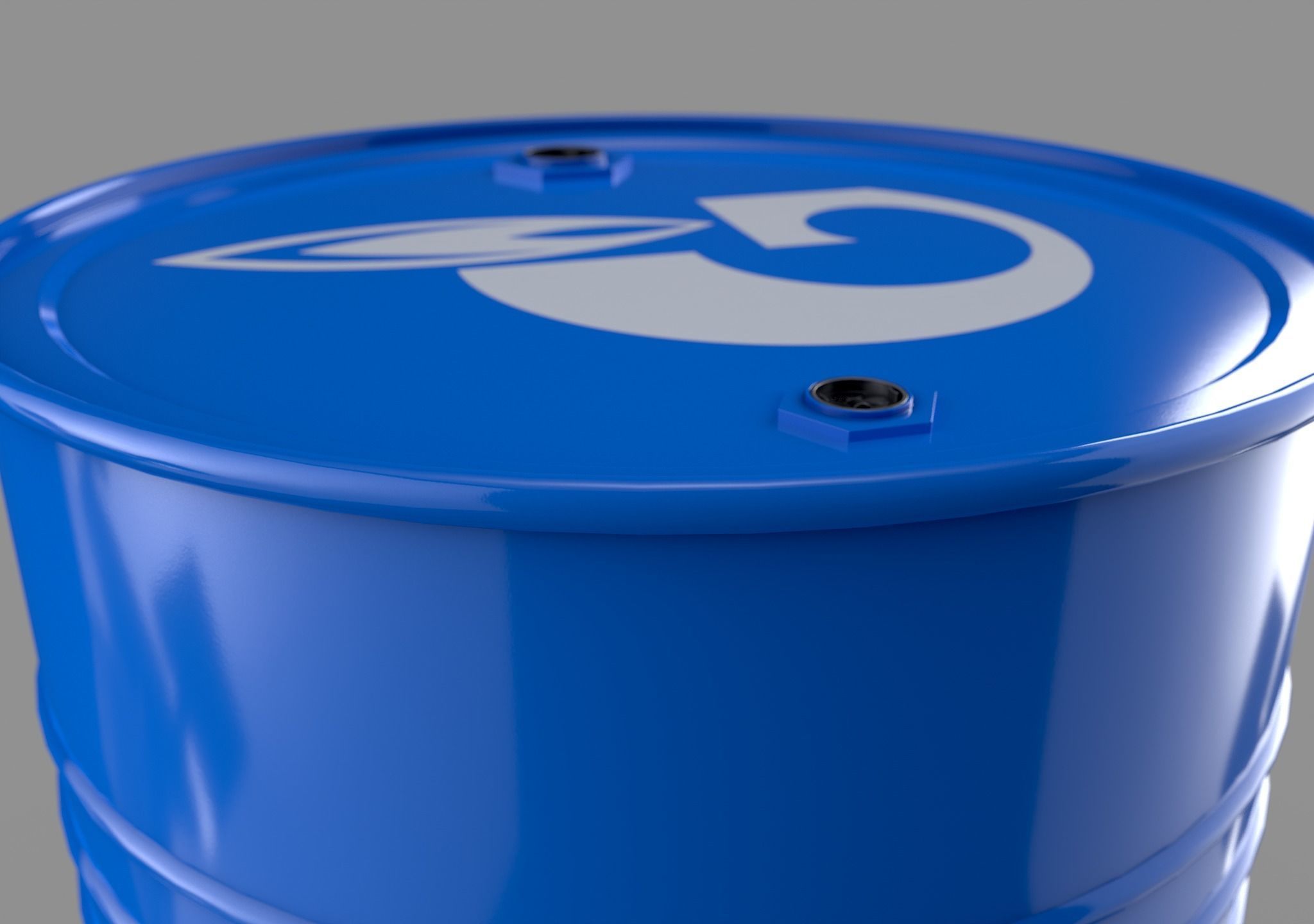 Realistic Gazprom Neft Barrel 3D Model Low-poly 3D model_6