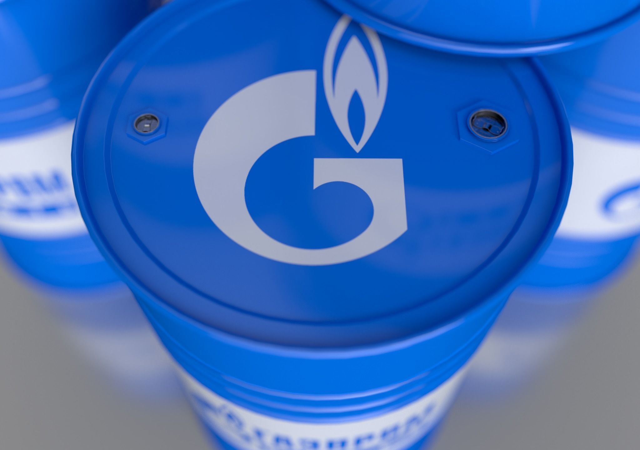 Realistic Gazprom Neft Barrel 3D Model Low-poly 3D model_10