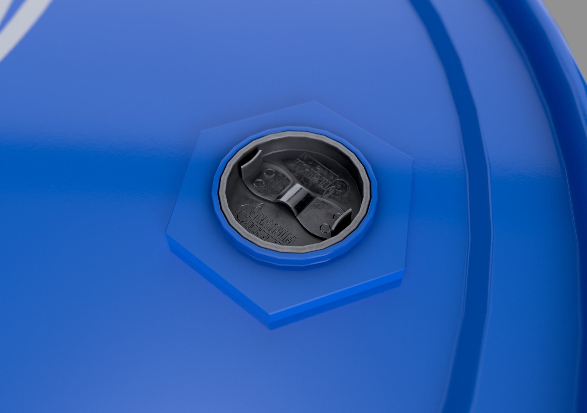 Realistic Gazprom Neft Barrel 3D Model Low-poly 3D model_4