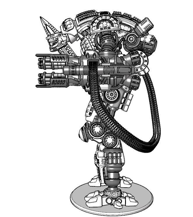 The Full Cervantes-All Armor Weapons and Upgrades-Forever 3D print model_36