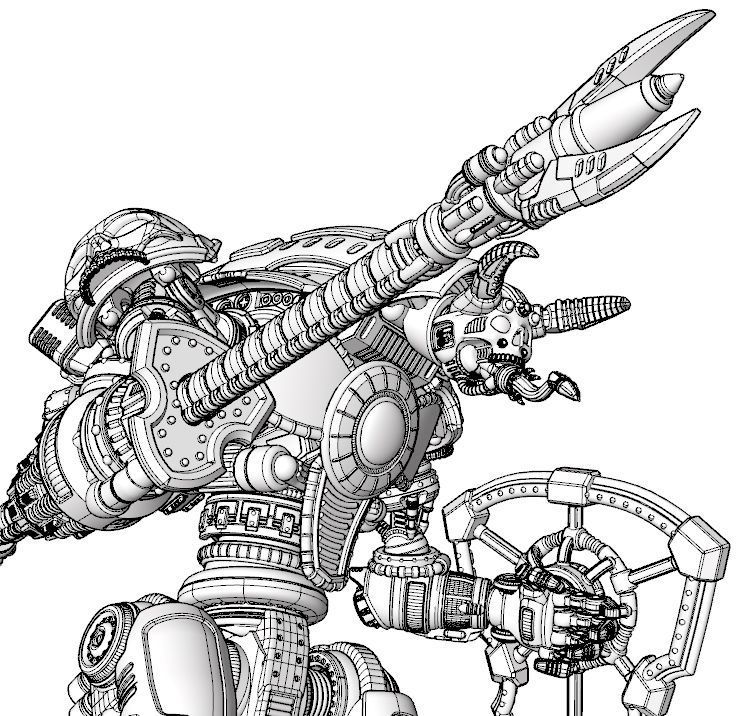 The Full Cervantes-All Armor Weapons and Upgrades-Forever 3D print model_16