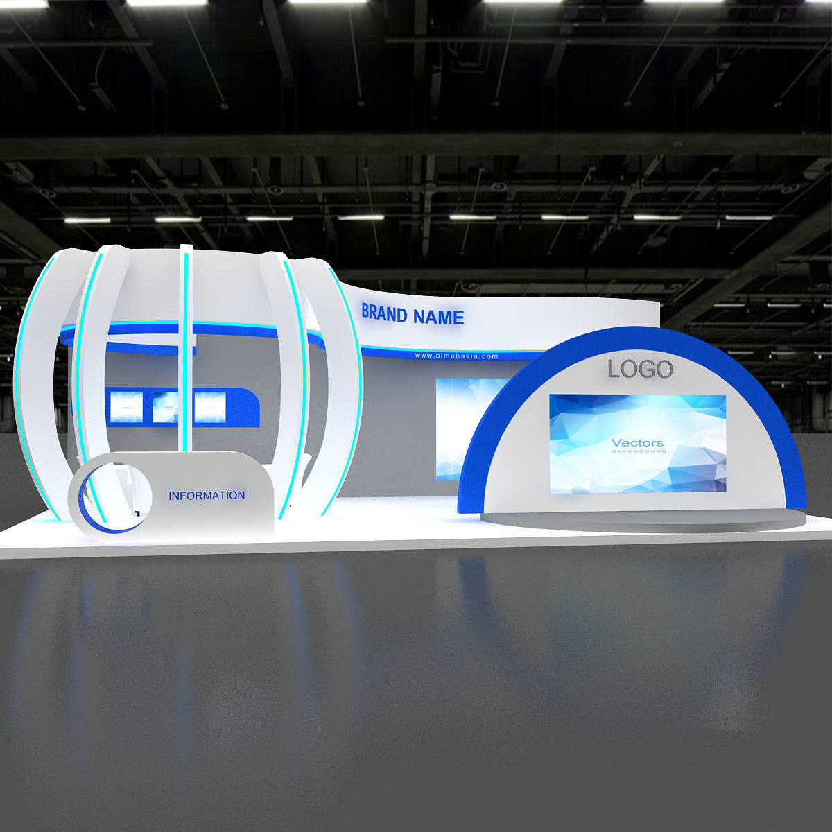 exhibition 3d 3D model_7