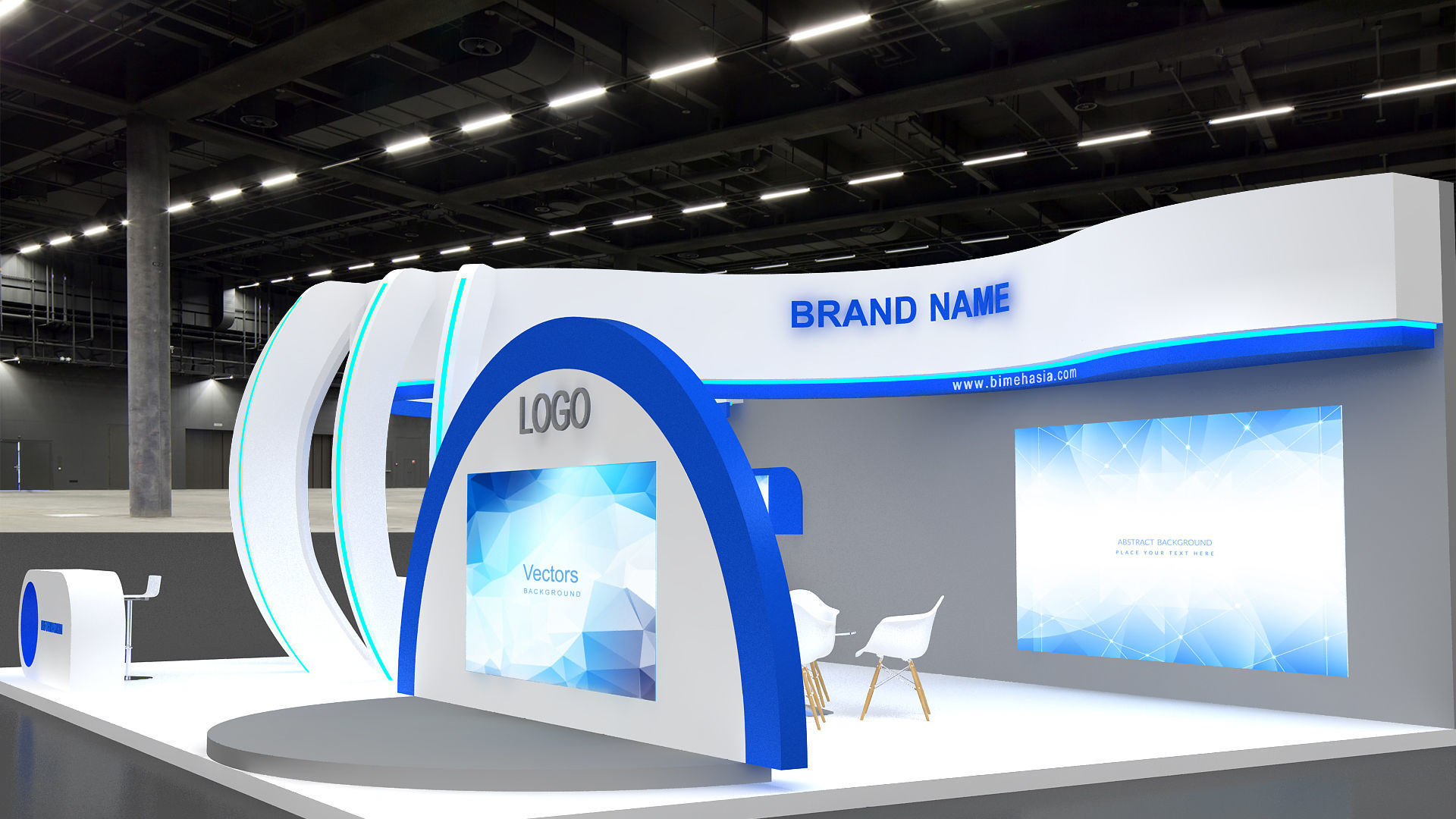 exhibition 3d 3D model_2