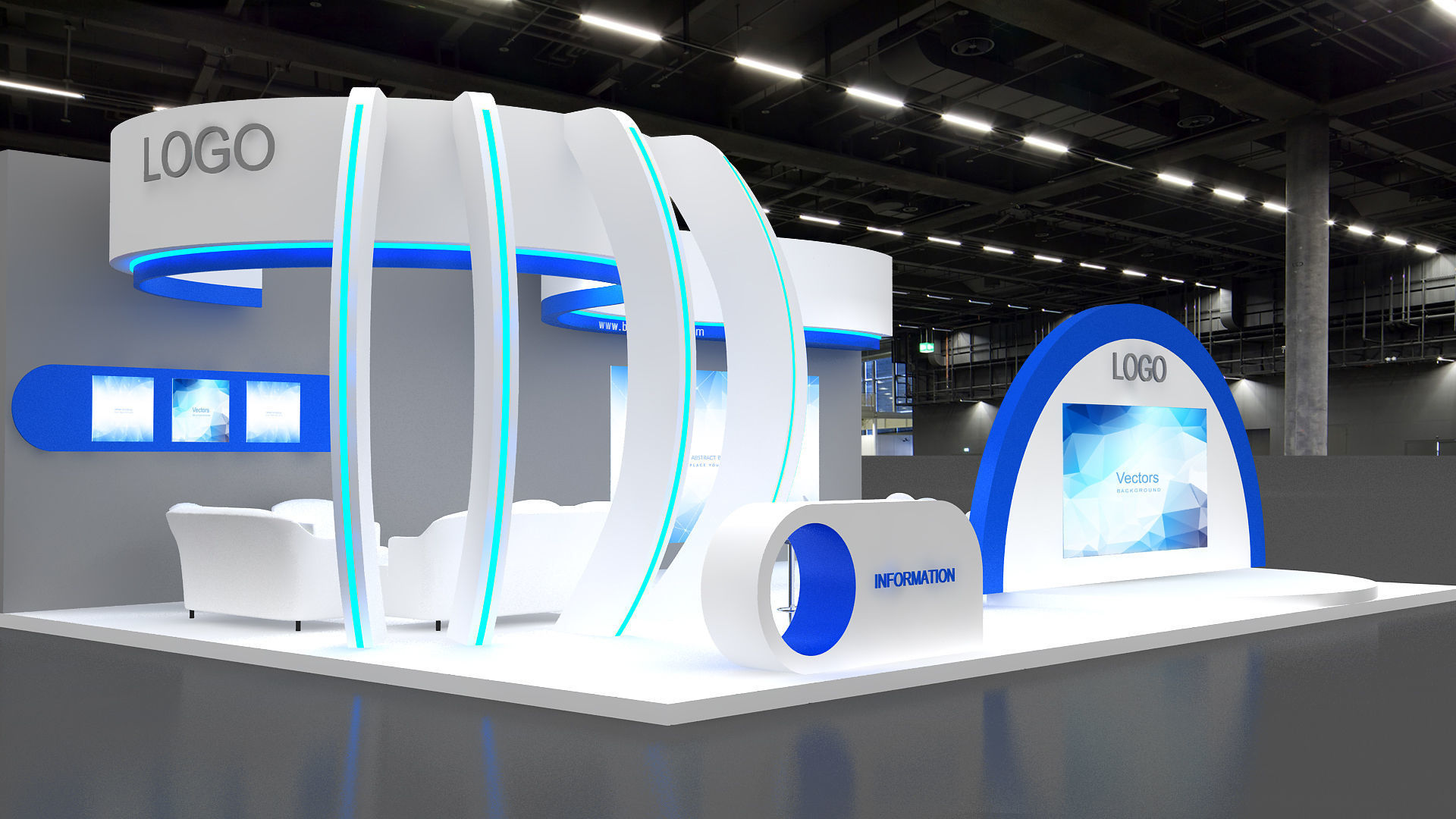 exhibition 3d 3D model_1