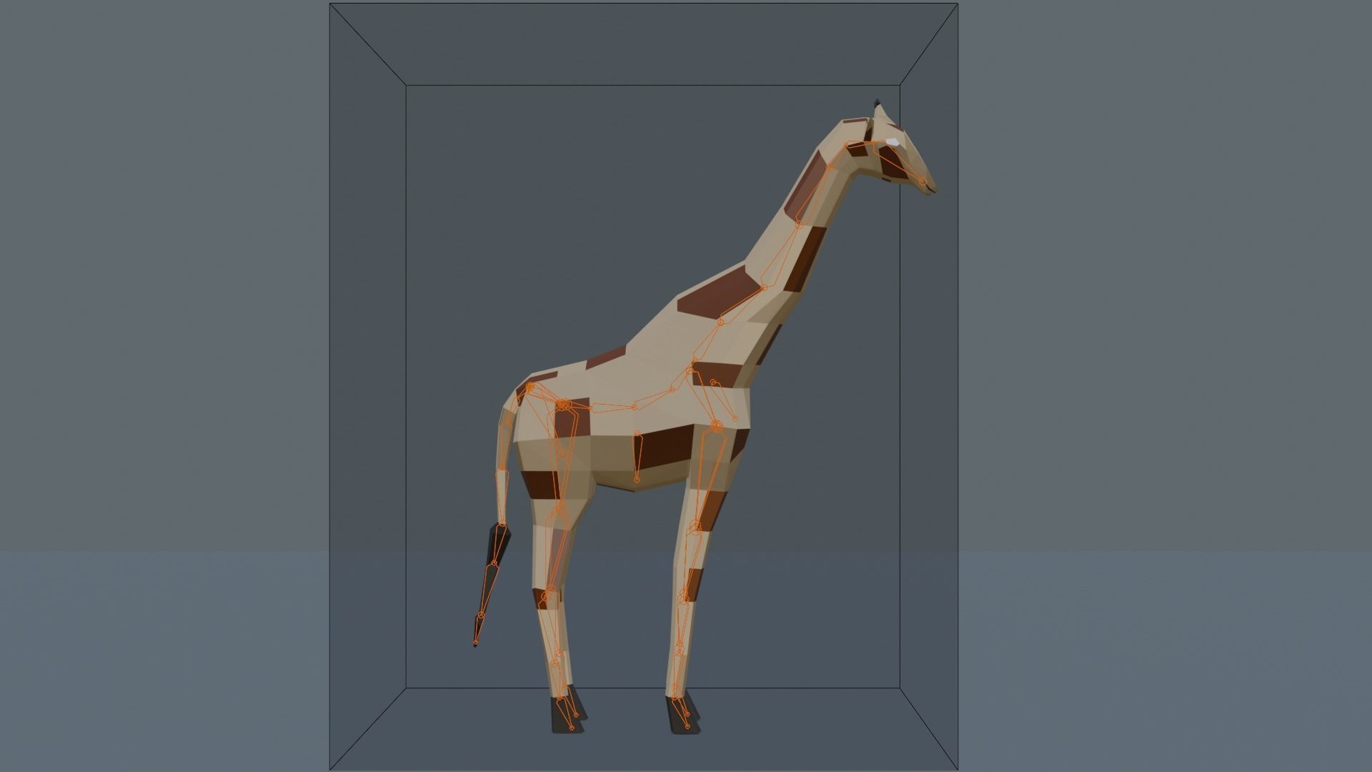 3D Low Poly Giraffe Model Free low-poly 3D model_7