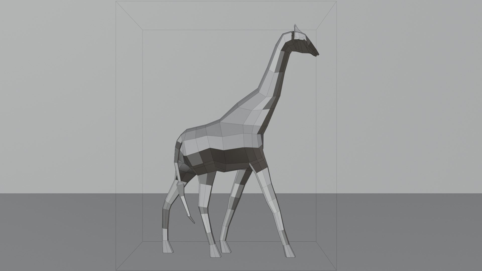3D Low Poly Giraffe Model Free low-poly 3D model_5