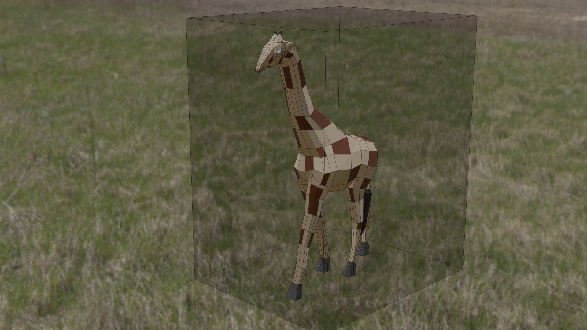 3D Low Poly Giraffe Model Free low-poly 3D model_13