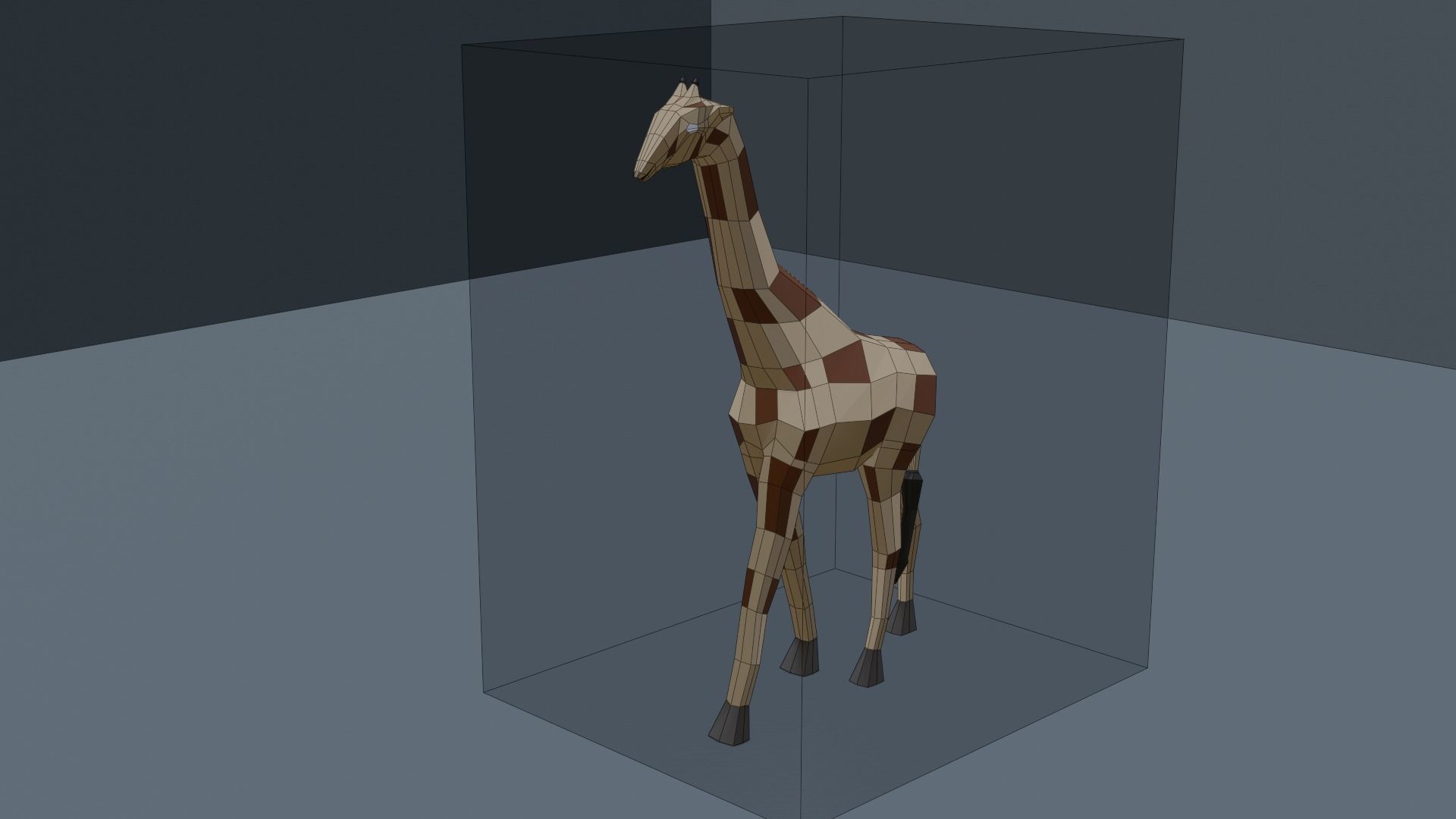 3D Low Poly Giraffe Model Free low-poly 3D model_11