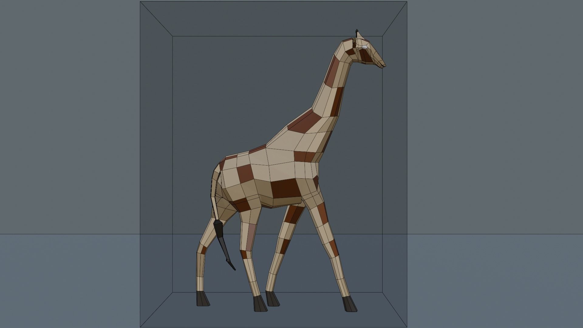 3D Low Poly Giraffe Model Free low-poly 3D model_9