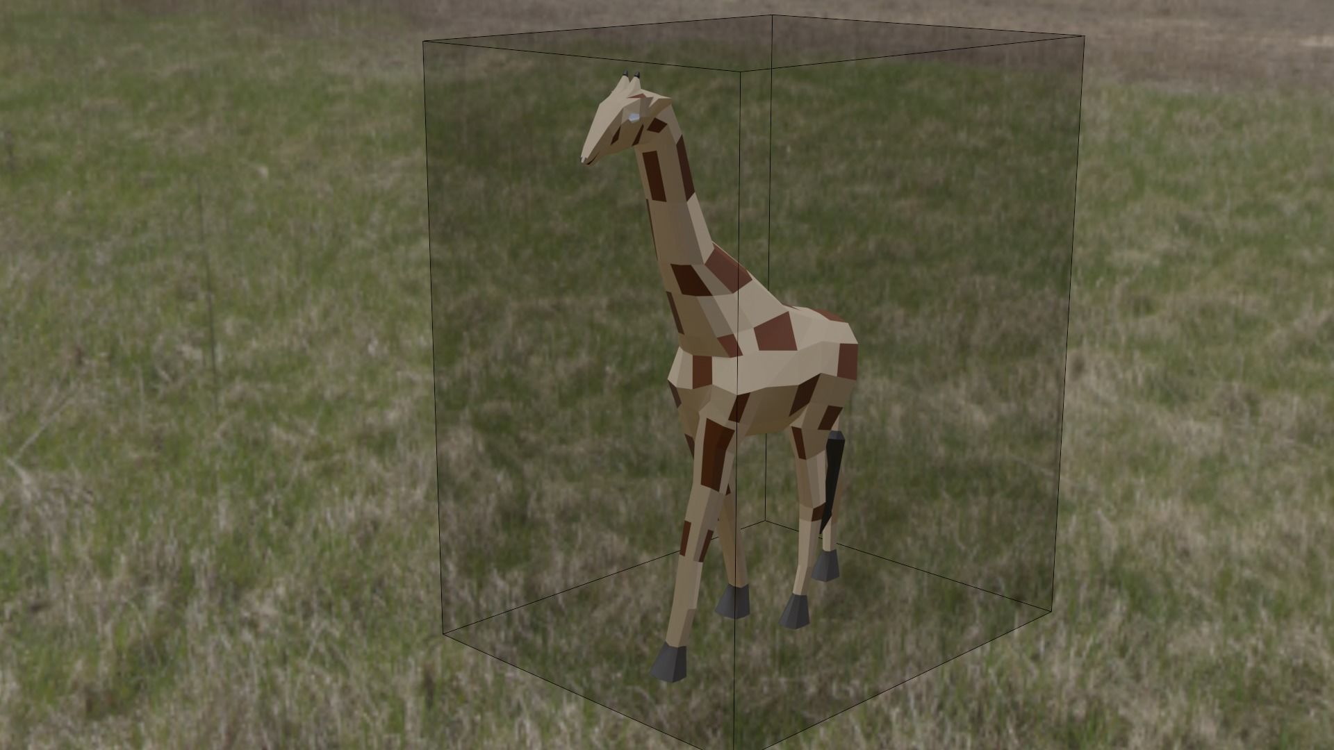 3D Low Poly Giraffe Model Free low-poly 3D model_2