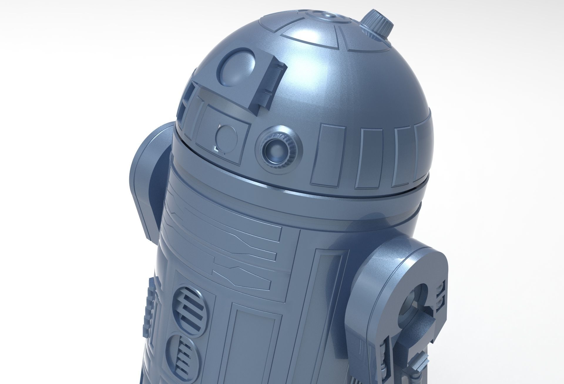 R2D2 With Movement 3D print model_1