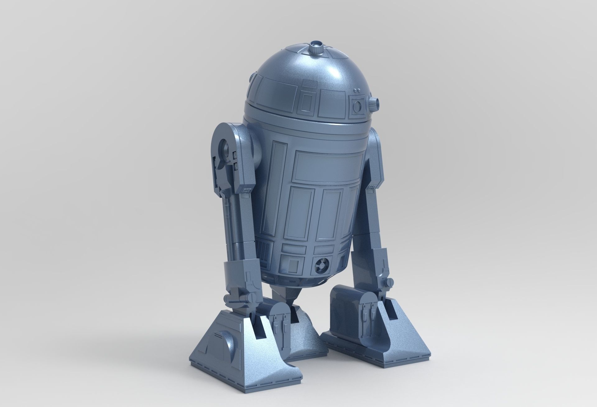 R2D2 With Movement 3D print model_3