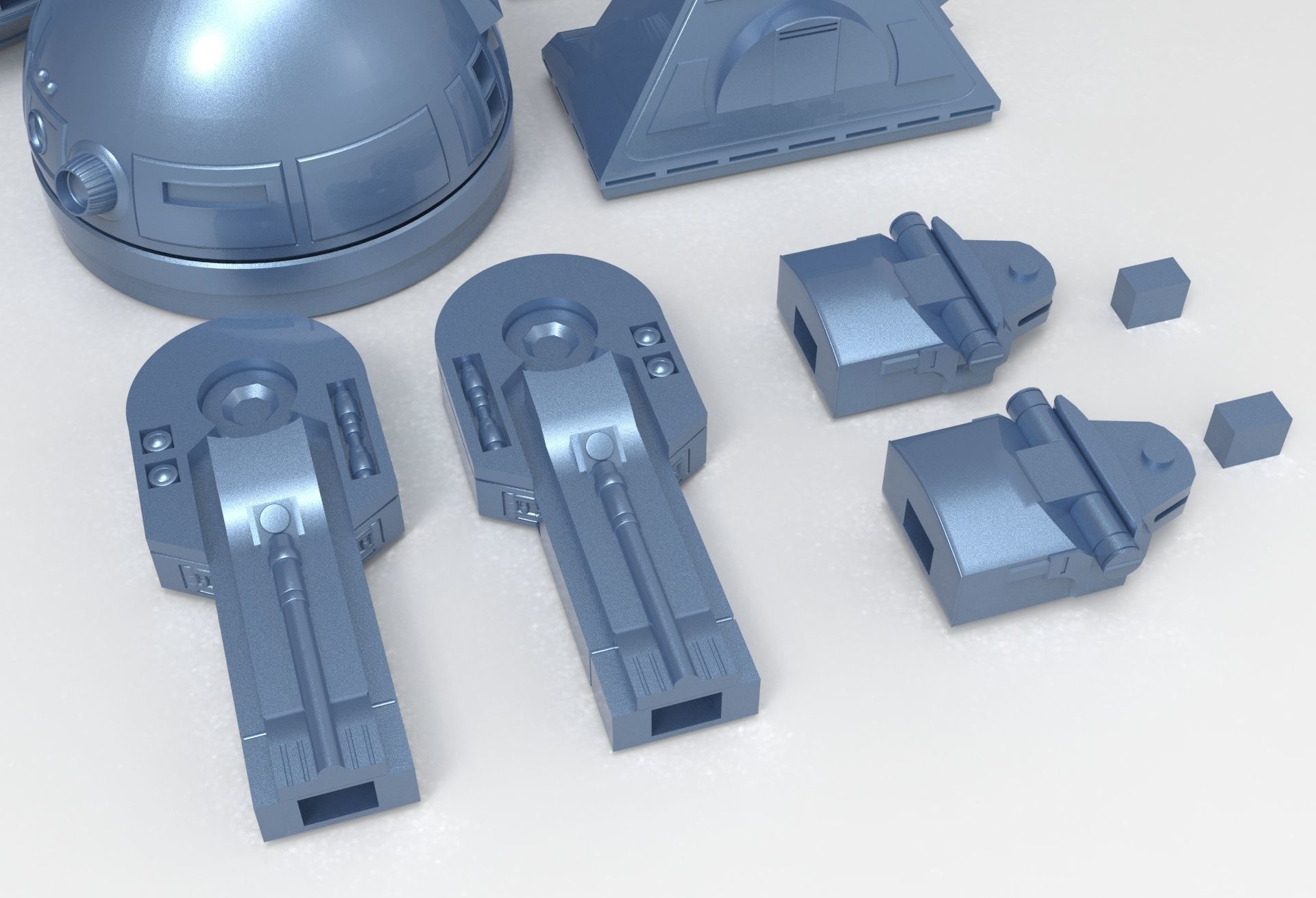 R2D2 With Movement 3D print model_5