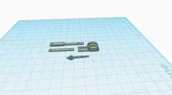 Operating Stiff arm Tumbler HO scale  3D print model