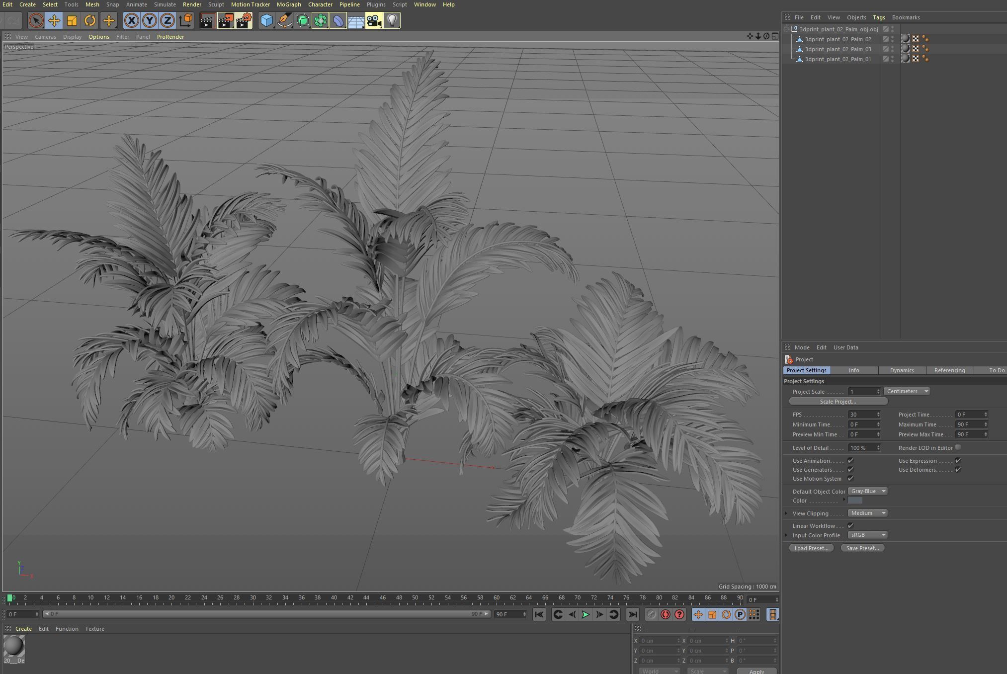 3dprint Plant 02 Palm 3D print model_8