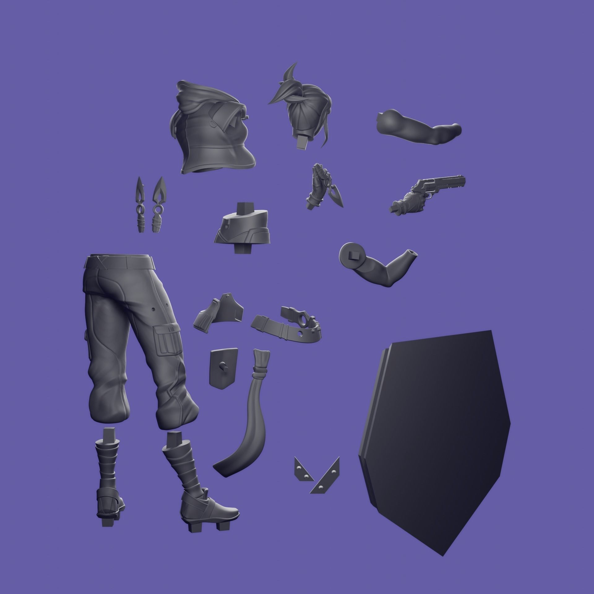 Jett - Valorant 3D print model_7