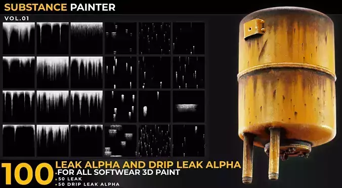 100 Leak Alpha And Drip Leak Vol 01 Texture