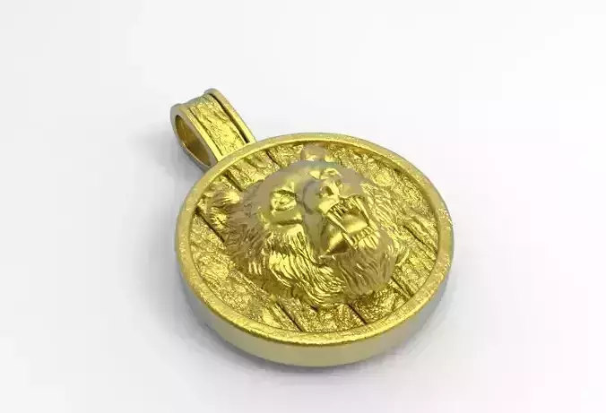 BEAR 3D MODEL AMULET PENDANT