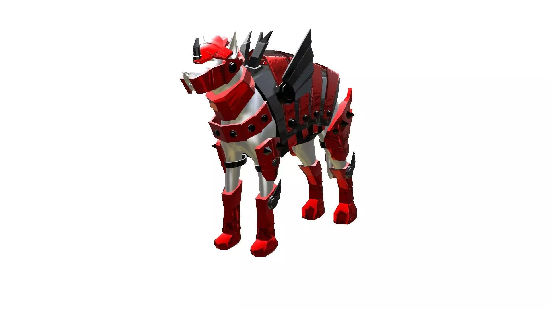Dog Iron Armor 3D model_0