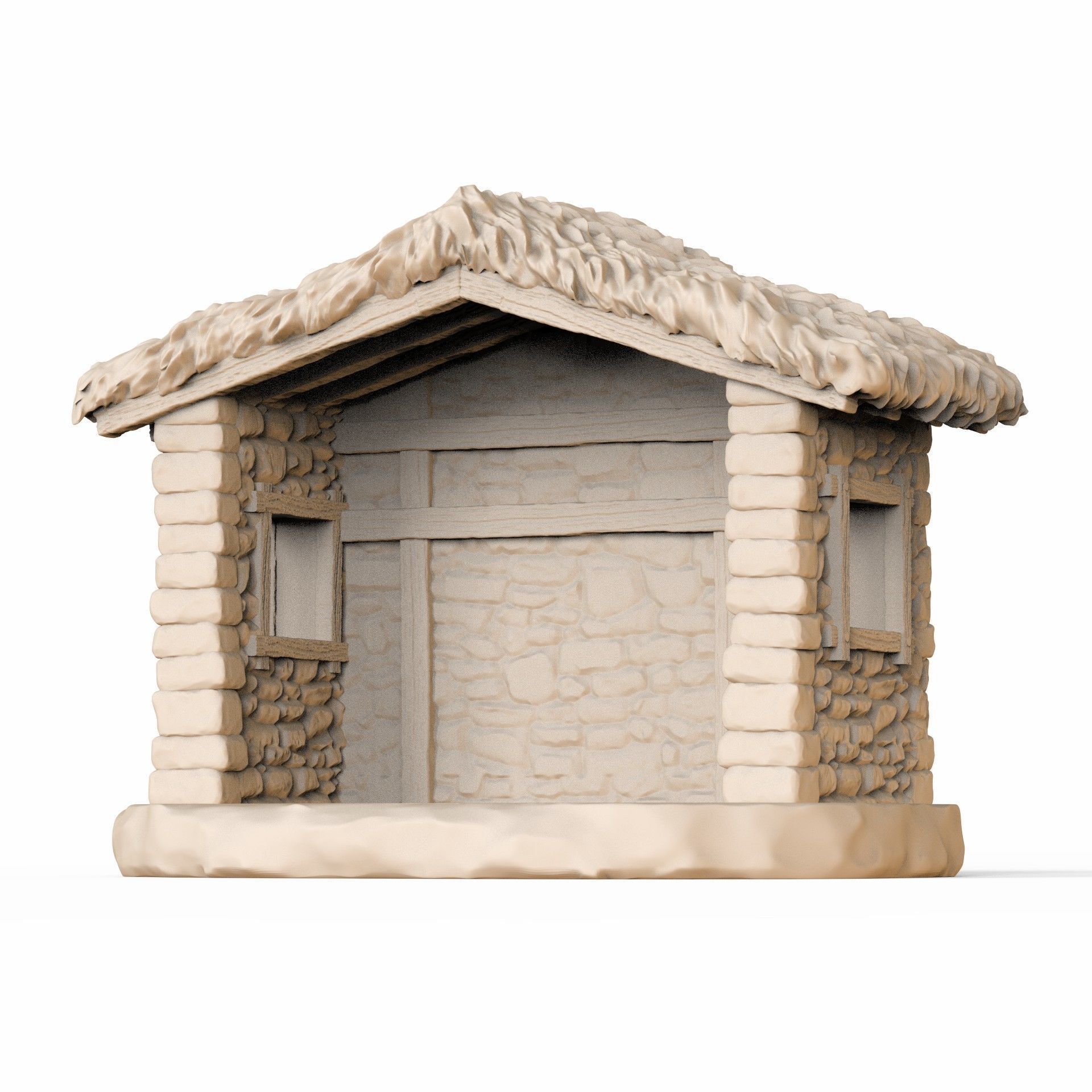 Christmas Crib house 3D print model_50